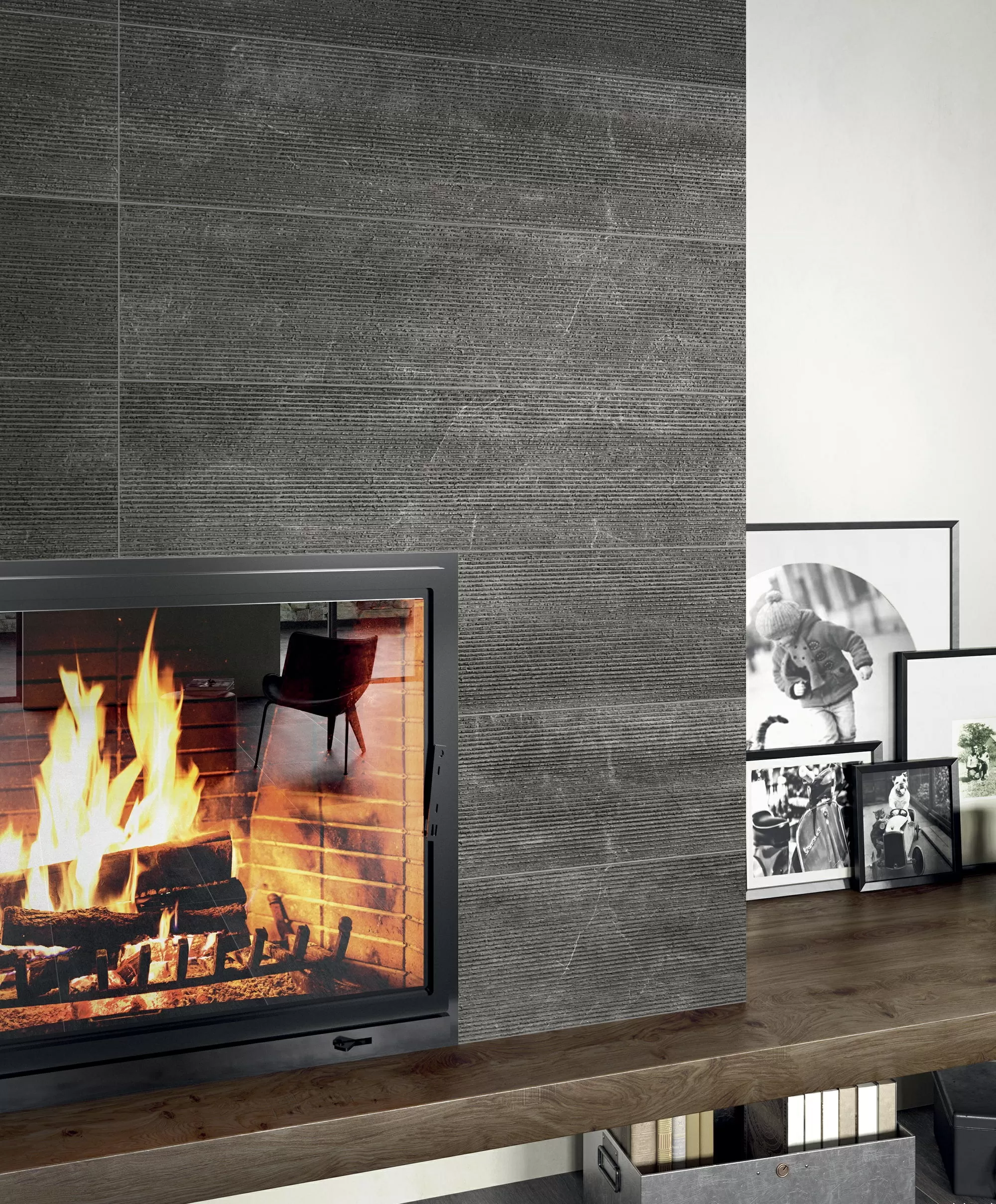Керамогранит 1067946 Fossil Lines Piombo Ret 30x120