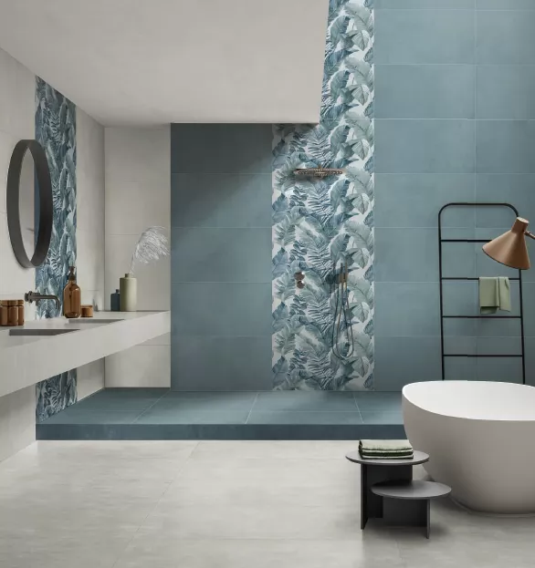 Керамогранит Touch Evo Dec.Tropical Blue Rett 60x120