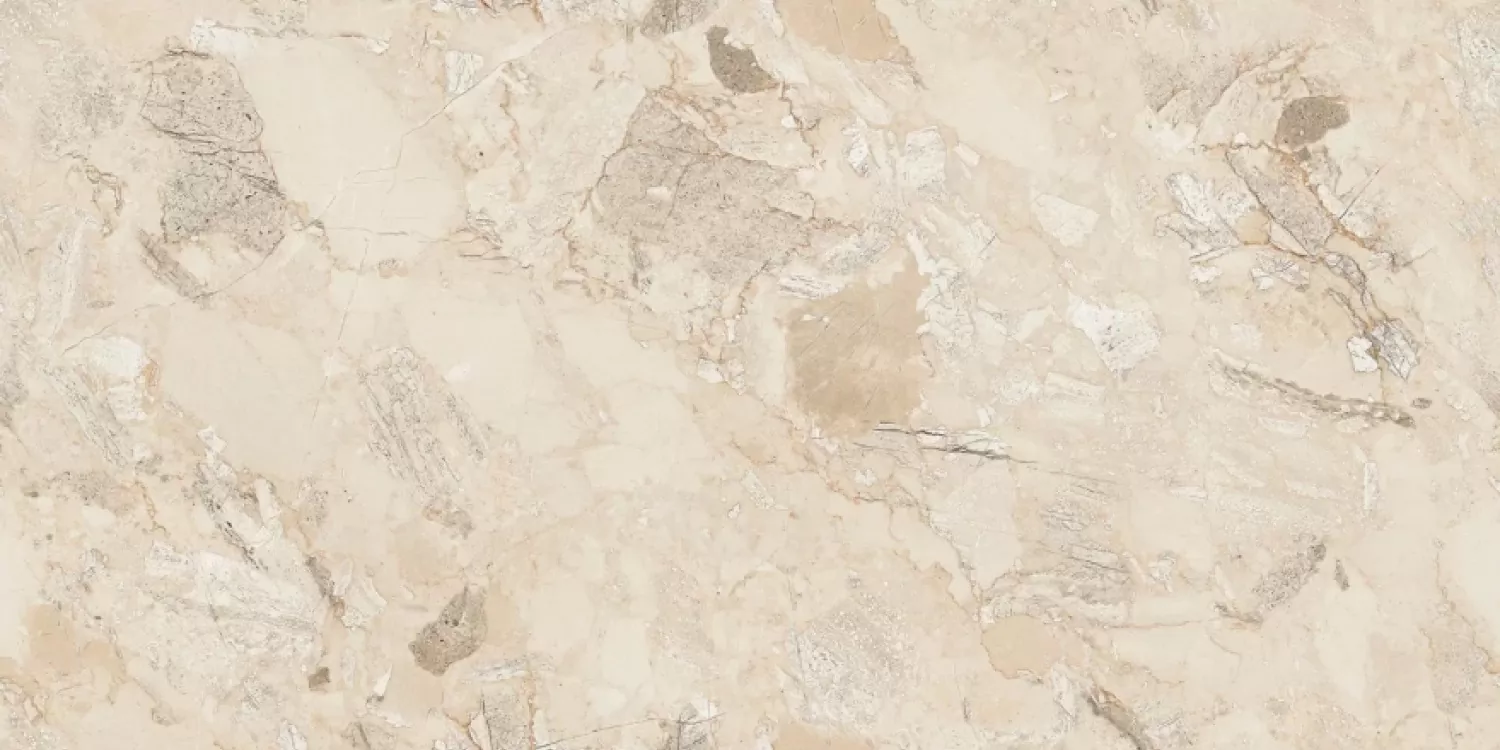 Керамогранит AS22-21 Nairobi Bianco бежевый мальят полированный 120х60