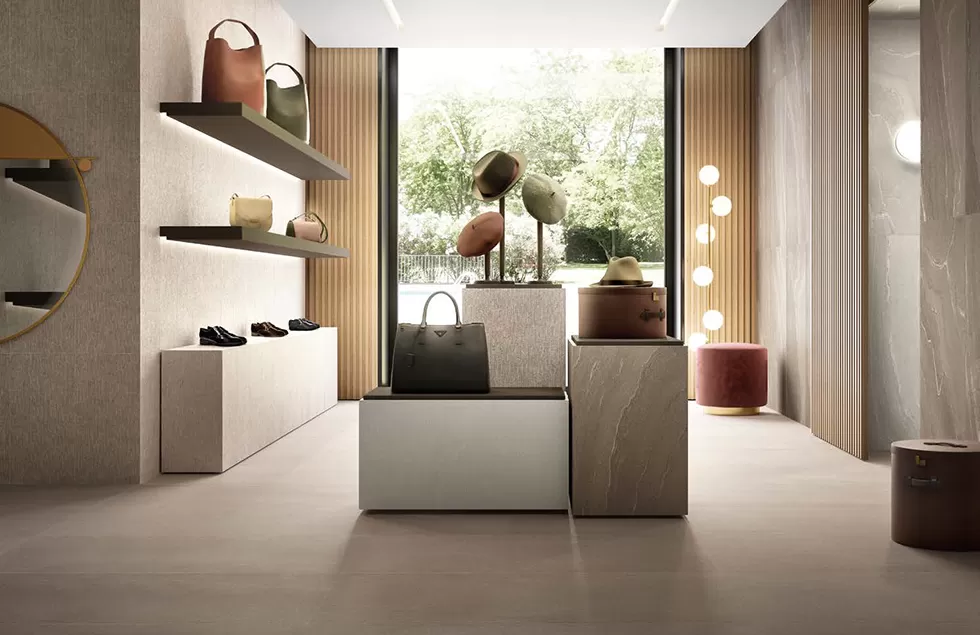 Керамогранит ED5Z (98G96R) Stone Talk Martellata Taupe Nat.Ret. 60x120
