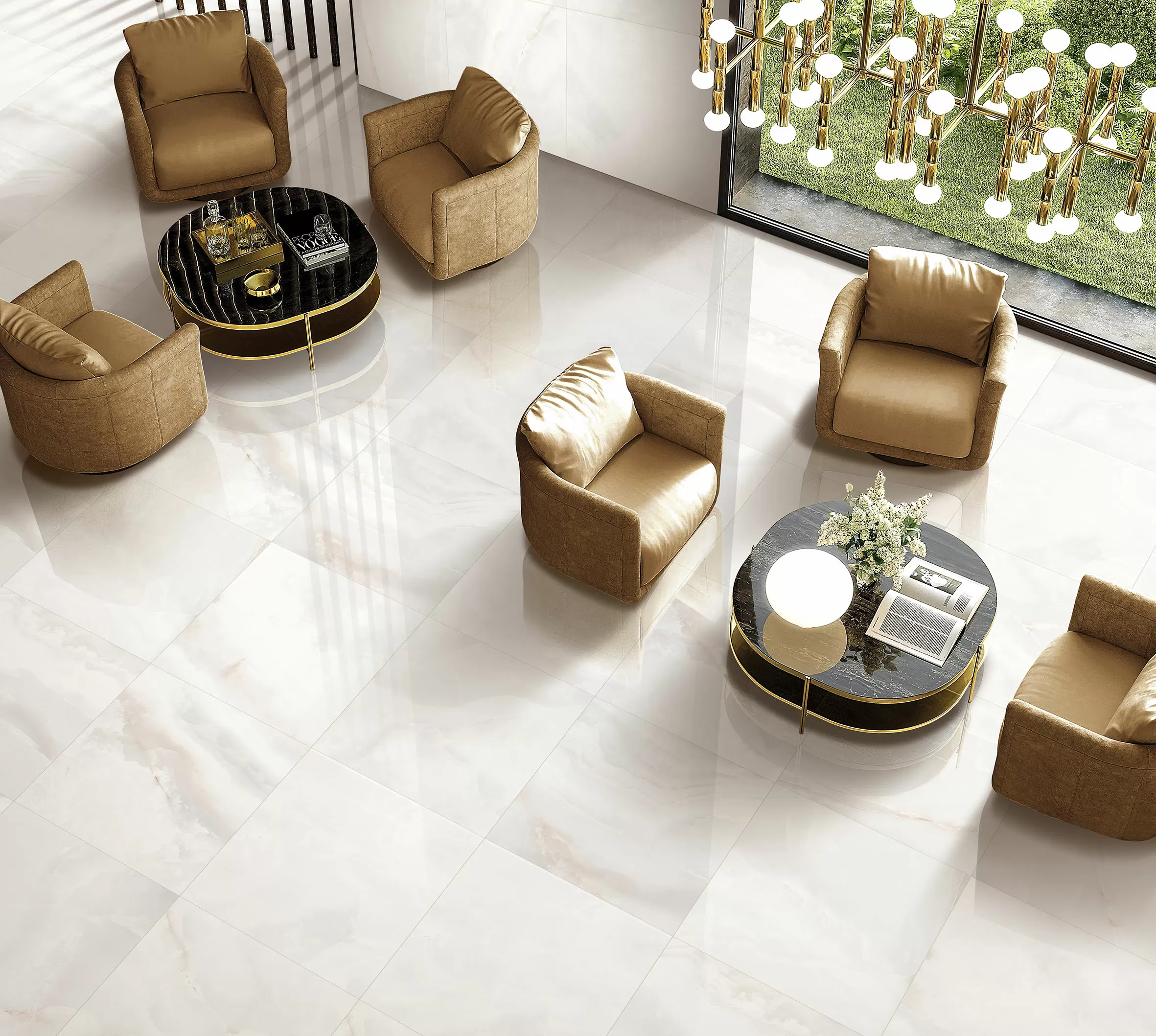 Керамогранит Oniх Blanco Полированный 60х60