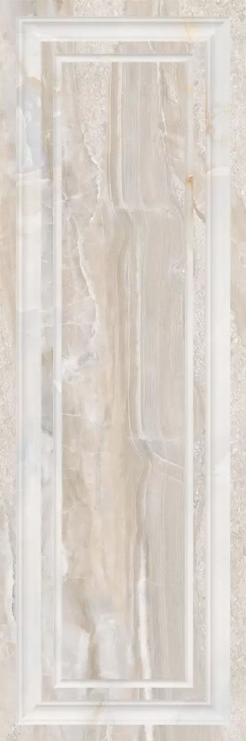 Плитка NC Royal Cornice Saturato Silver Rettificato 30x90