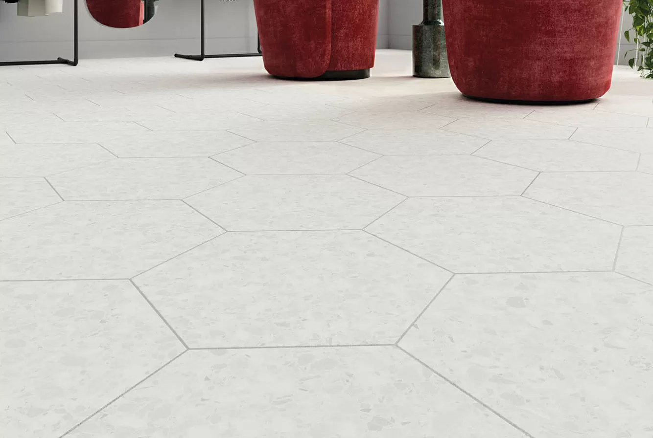 Керамогранит 123386 Terrazzo Graphite Colours 32x36.8