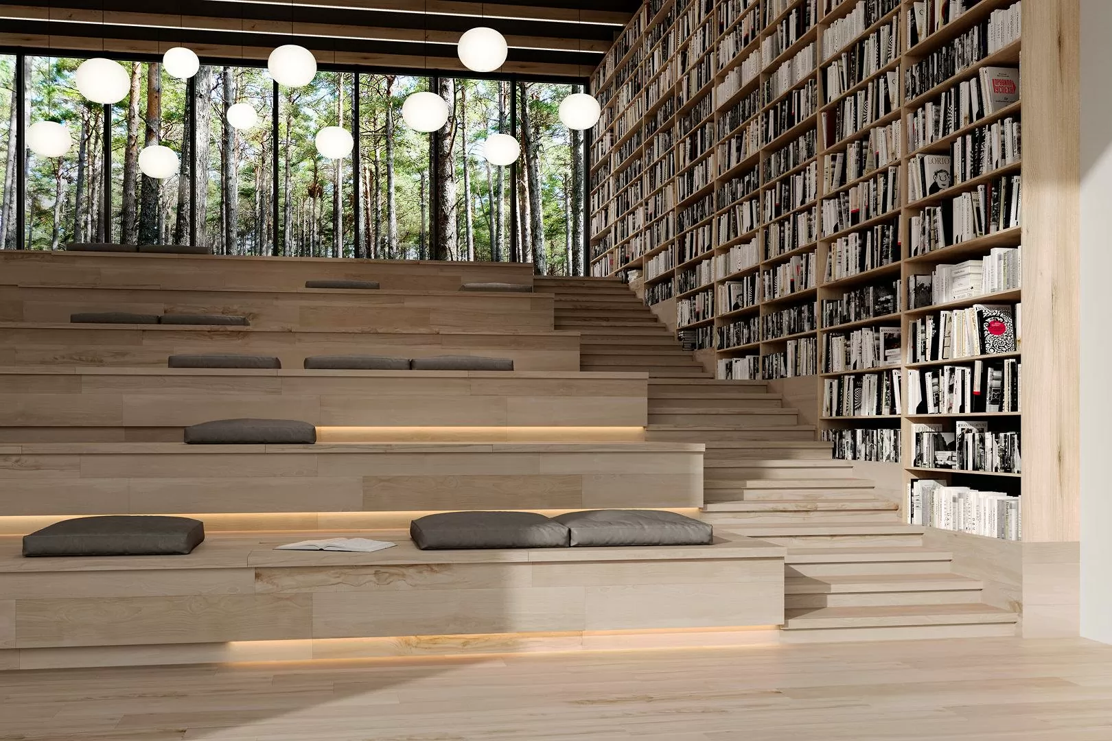 Керамогранит DL550500R Про Вуд бежевый светлый декорированный обрезной 30x179