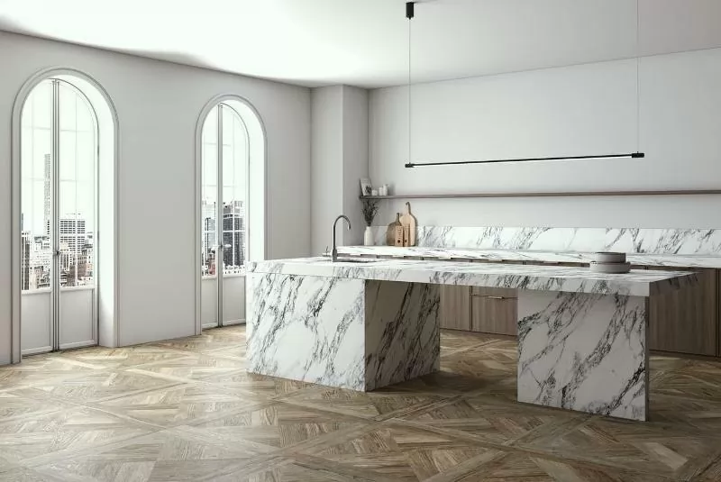 Керамогранит Arabescato White Polished Mix 160x320
