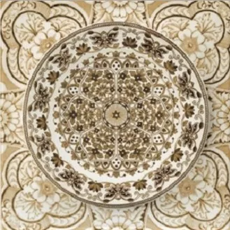 Плитка Monocolor Mix Circle Classic Cream 10х10 (14 дизайнов)