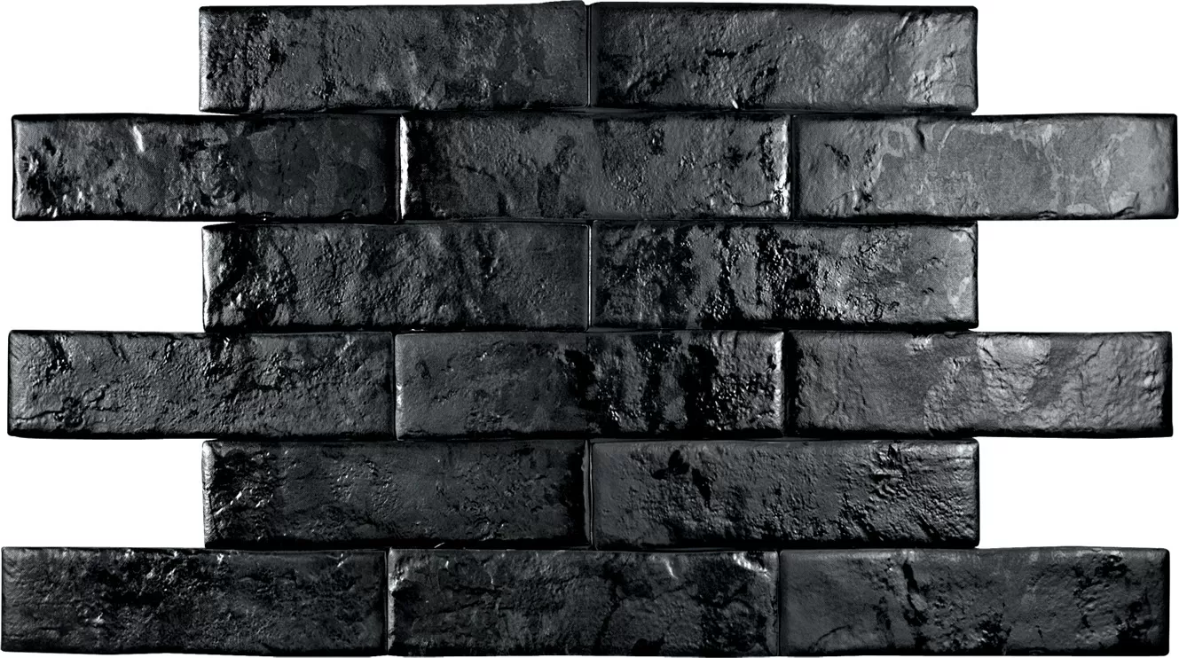 Керамогранит BRICKWALL Negro 7*28