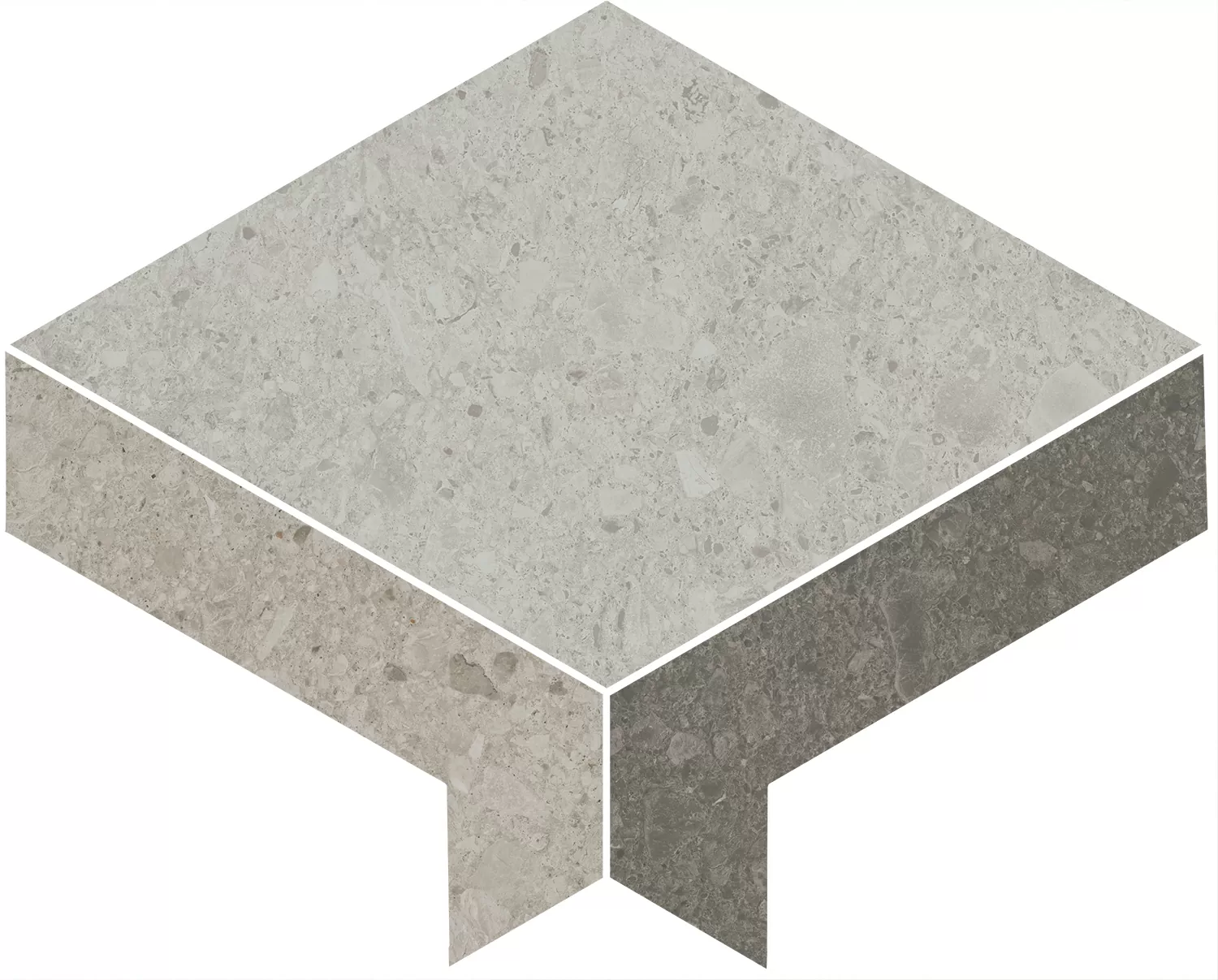 Керамогранит ID171 Декор Чеппо ди Гре 2 наборный матовый обрезной 30x24x0,9