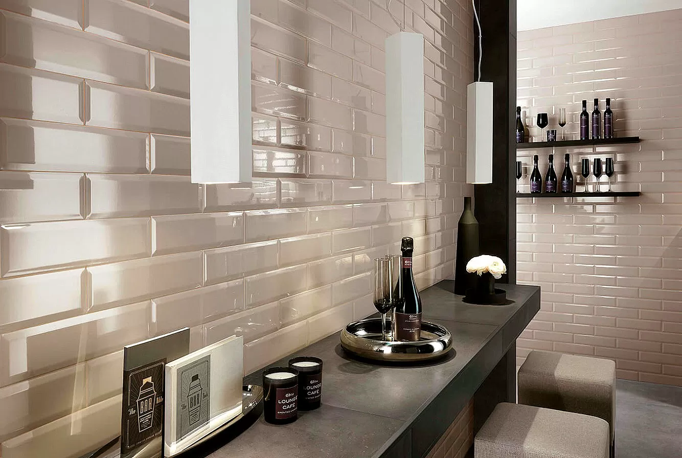 Плитка AZDA Brick White Bevel 8x31.5