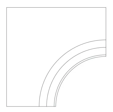 Керамогранит 620090000823 Force Fancy Bordo Curvilineo Svasato R 30 60x60