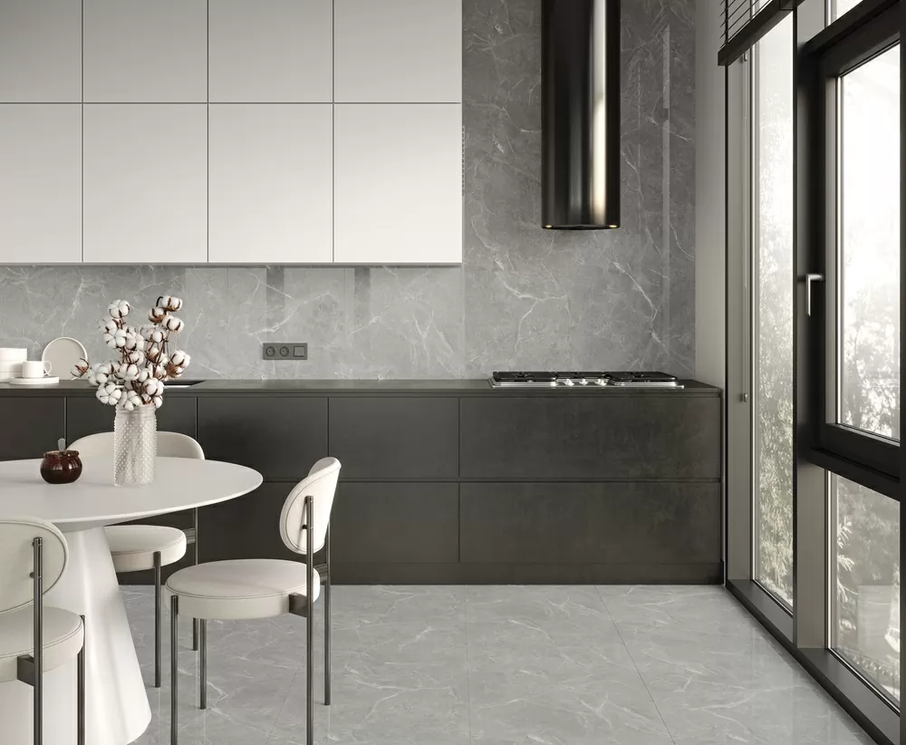 Керамогранит Stone Cool Grey Серый Полированный 60х120