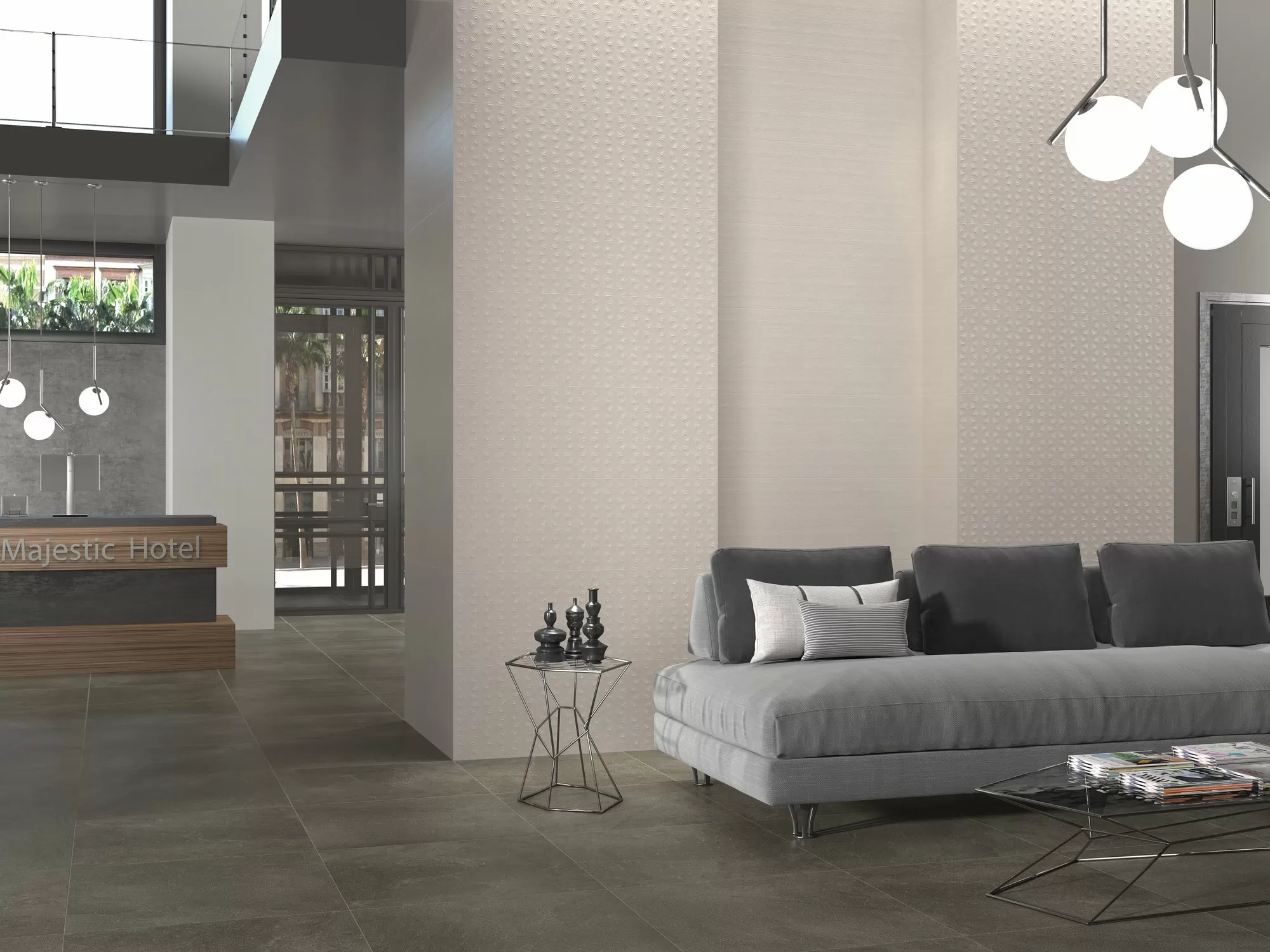 Плитка A034564 Zooco White rect. 40x120