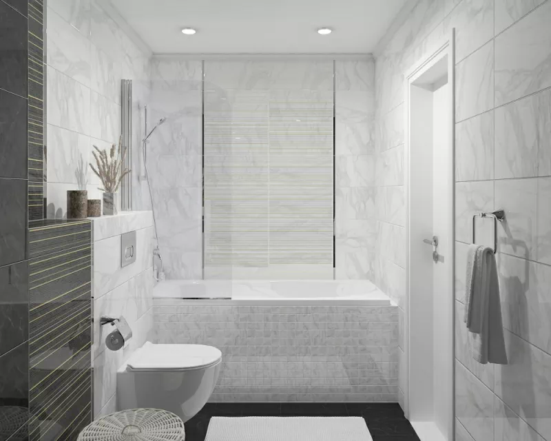 Плитка Декор Olimpus Grand чёрный 25х50