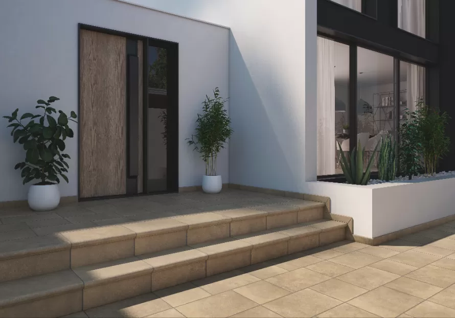 Клинкерная плитка 905099 Capri Carbon Esquina Redondeado 33х33