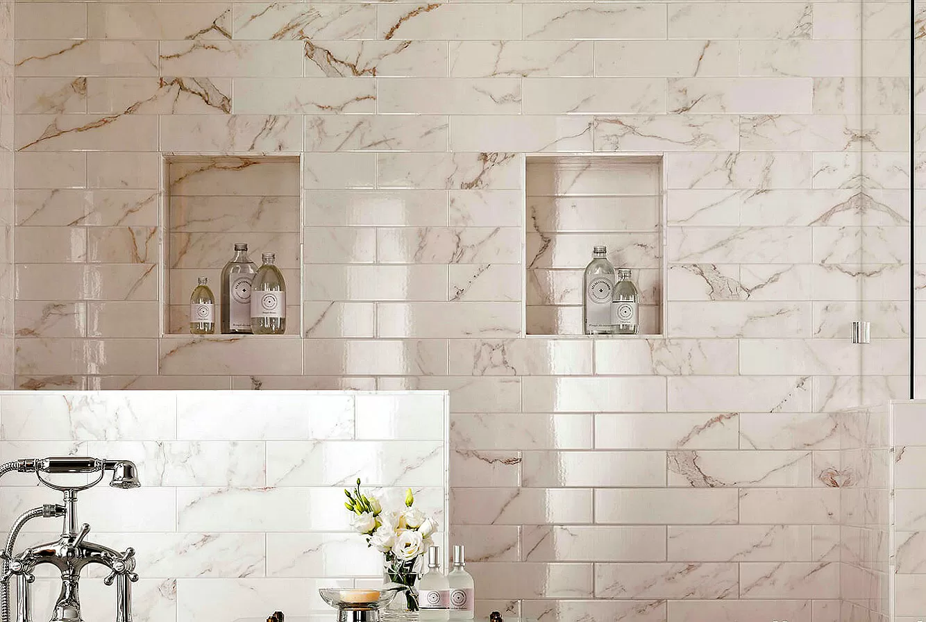 Плитка AZDA Brick White Bevel 8x31.5