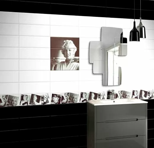 Плитка DECOR RED LINES 15X45