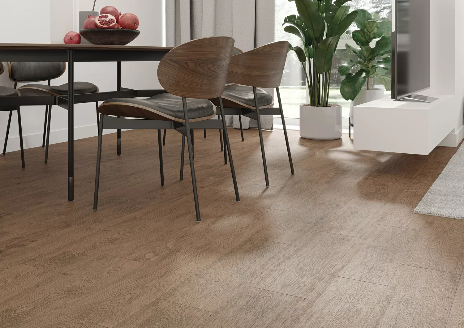 Керамогранит C-FF4M052D Finwood белый 18.5x59.8