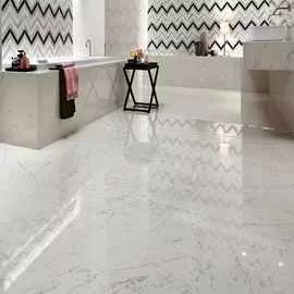 Керамогранит AS2M Marvel Stone Mosaico Esagono Geo Warm Lapp 25,4X35,2