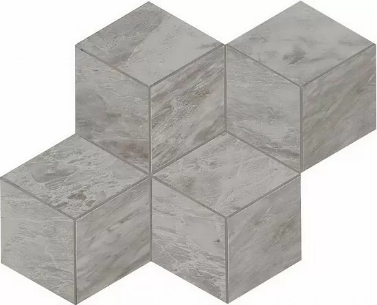 Керамогранит AS2I Marvel Bardiglio Grey Mosaico Esagono Lapp 30x35