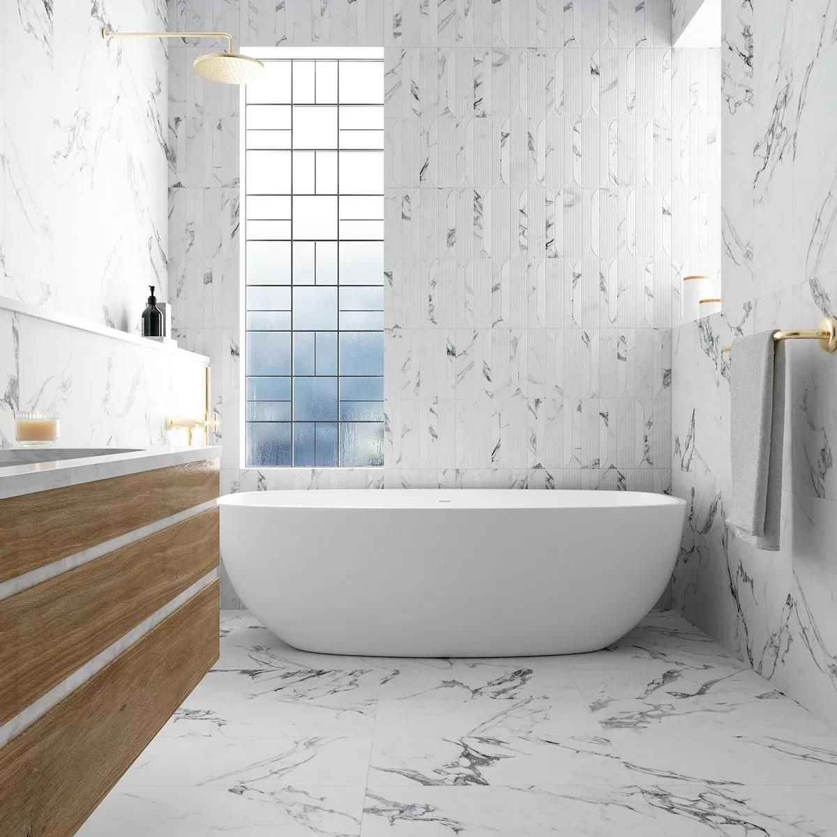 Керамогранит Deco Aura Calacatta 32x62.5