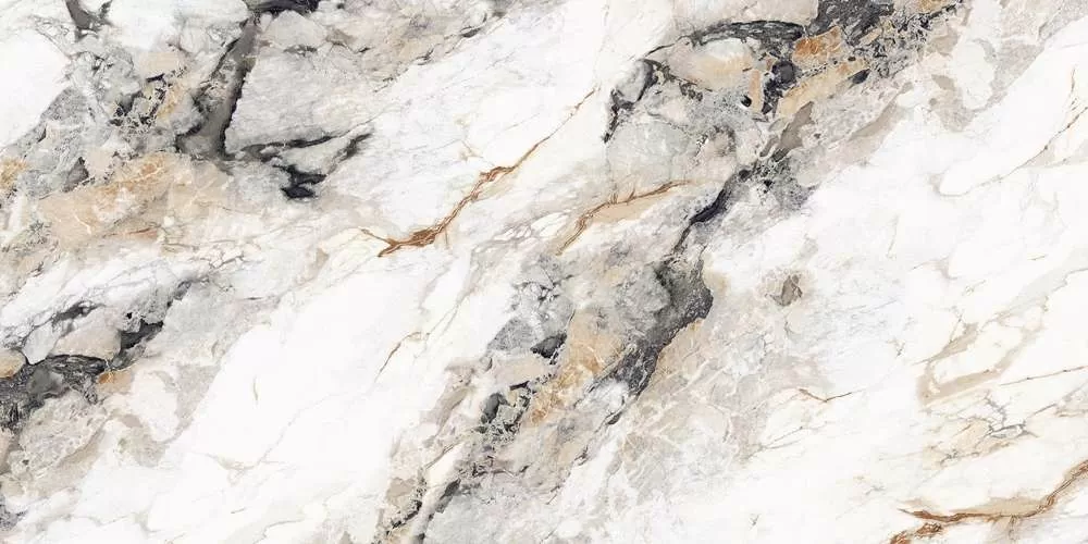 Керамогранит Rock 1018 Light Gold Carving Polished 60x120
