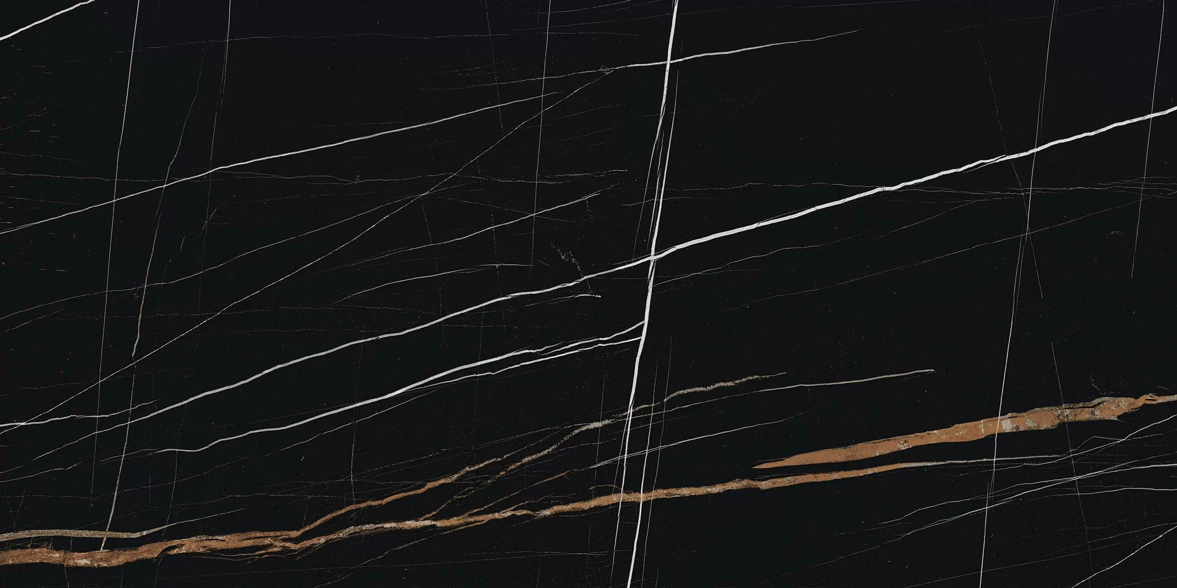 Керамогранит K-1004/MR Marble Trend Nero Dorato 600x1200x10