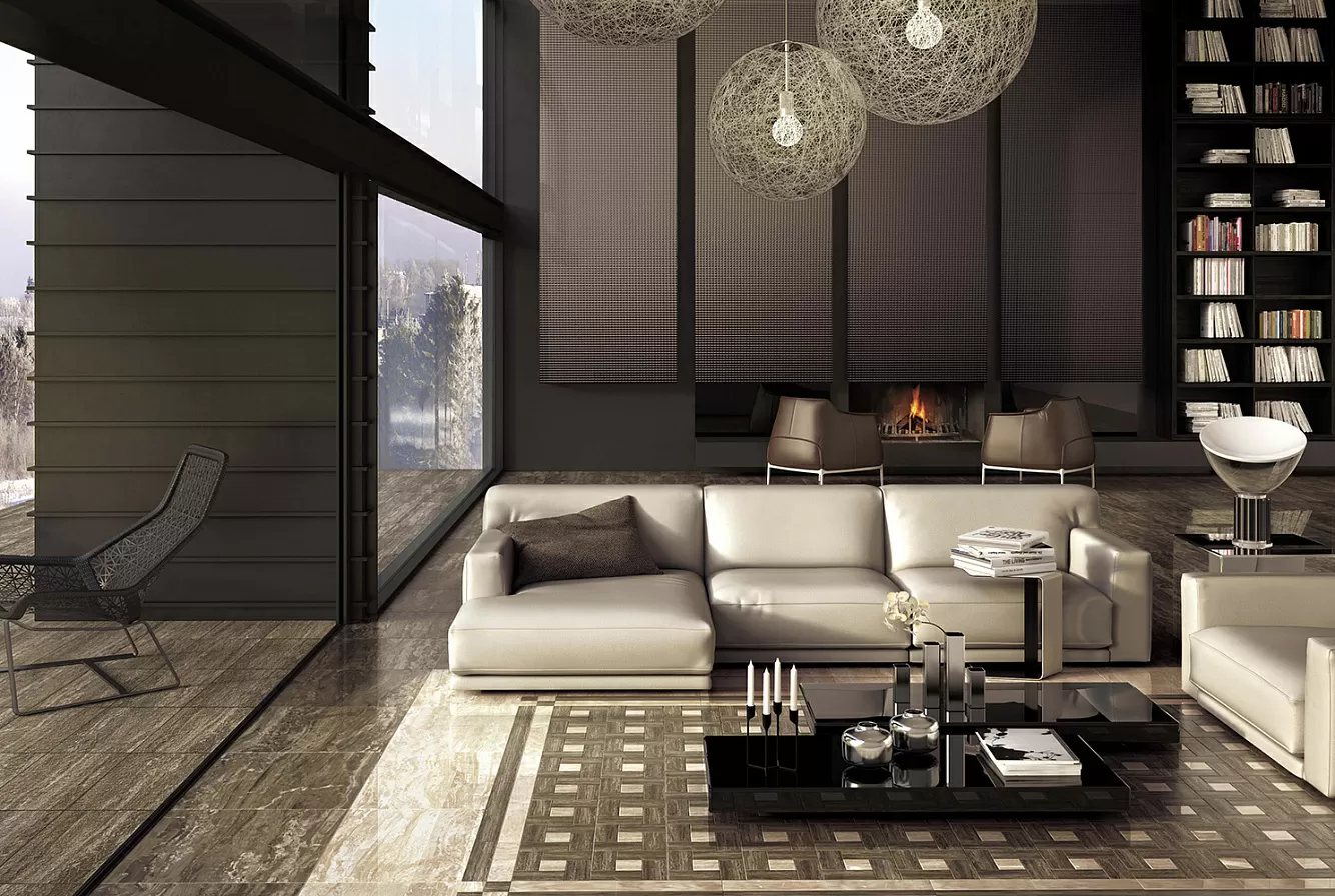 Керамогранит 610090001131 S.M. Calacatta Gold Bottone Lap 7.3x7.3