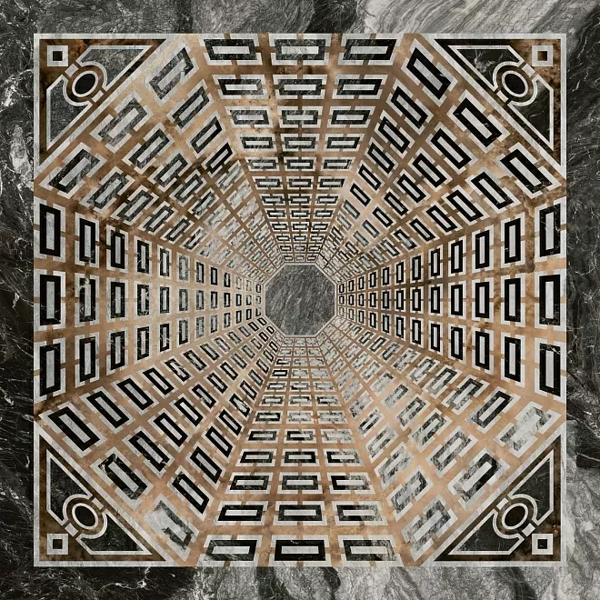 Керамогранит SG013402R/D Декор Арката серый тёмный лаппатированный 119.5*119.5