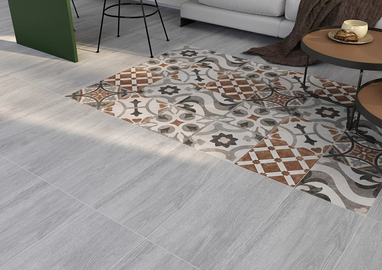 Керамогранит WS5A116 Плинтус Woodhouse коричневый 7x59,8