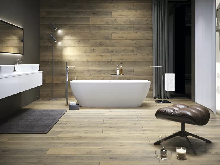 Керамогранит O-GWR-GGO114 Grandwood Rustic коричневый 19.8x119.8