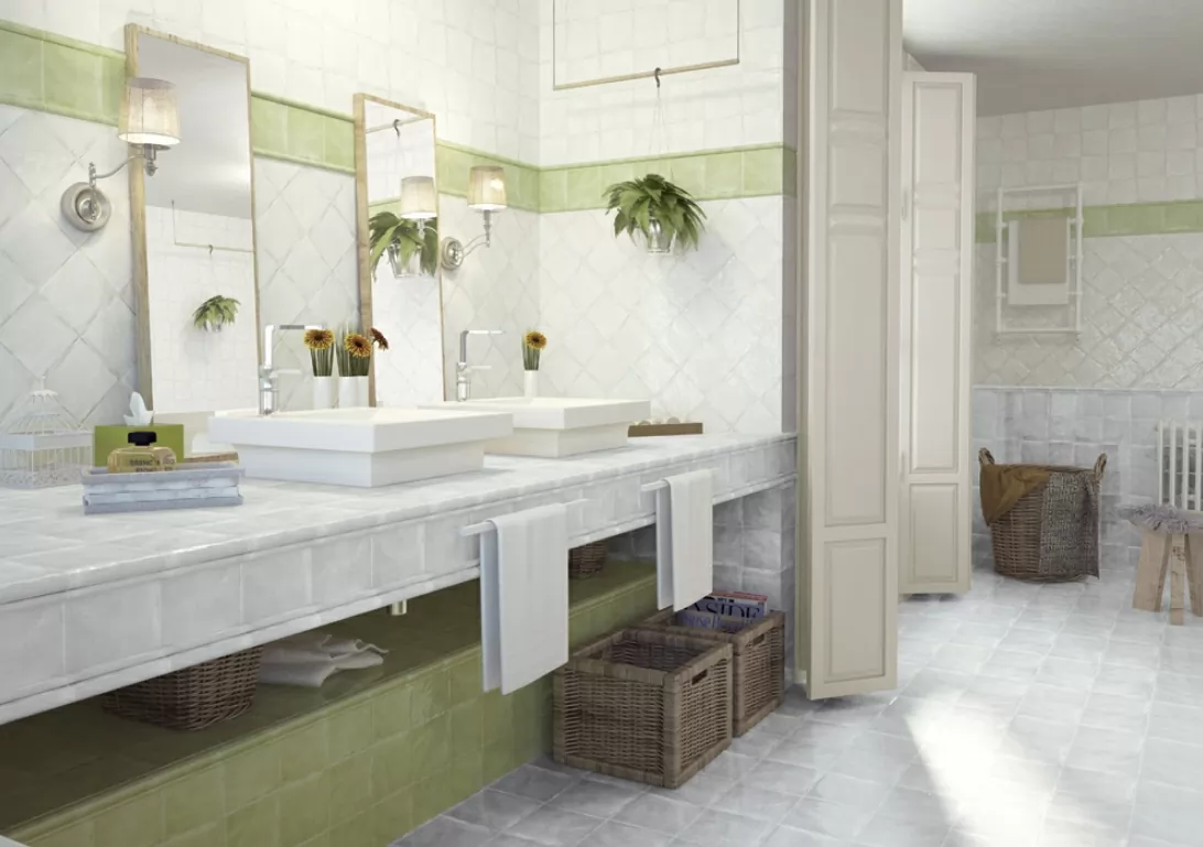 Плитка Moldura Patine Blanco Brillo 4x15