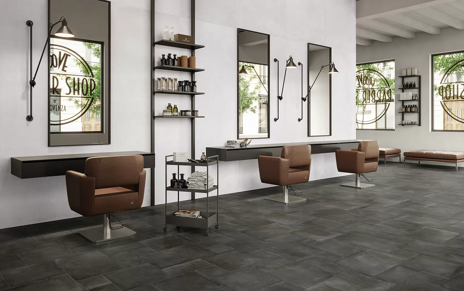 Керамогранит 88348 Crete Cobalto Matt 20x40