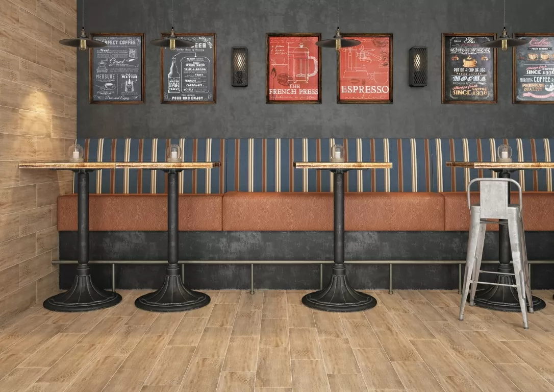 Керамогранит 16736 Industrialwood бежевый рельеф 18,5x59,8