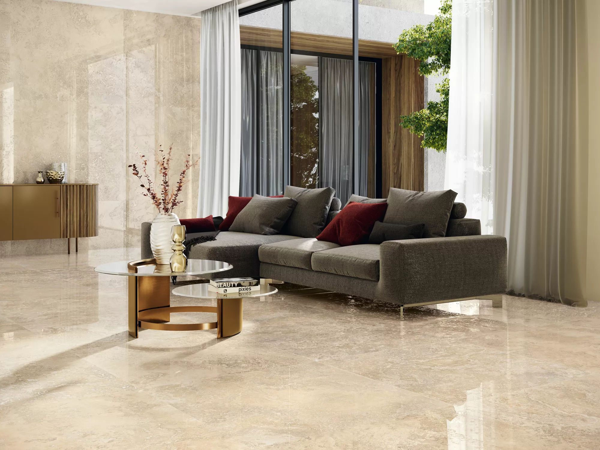 Керамогранит Rapolano 1867 Grey Rect 100x100