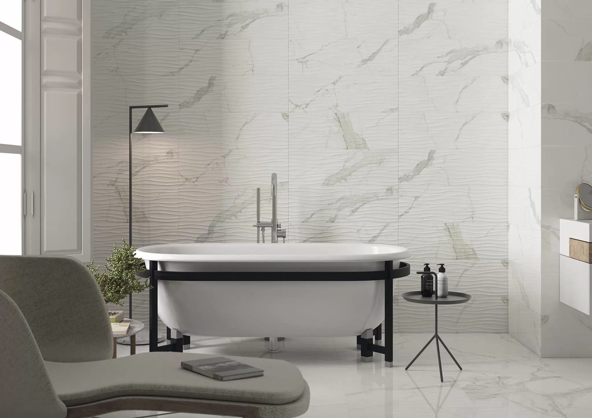Плитка Statuario Brillo Rect 30x90