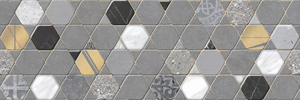 Плитка Cemento Ash Crystal Dec 30x90x1,05