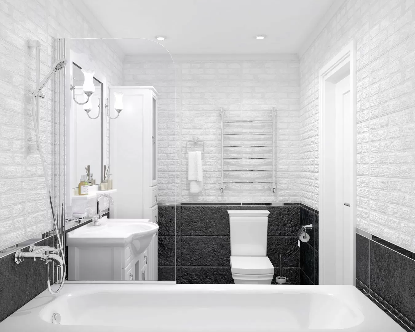 Керамогранит Loft чёрный 30х60