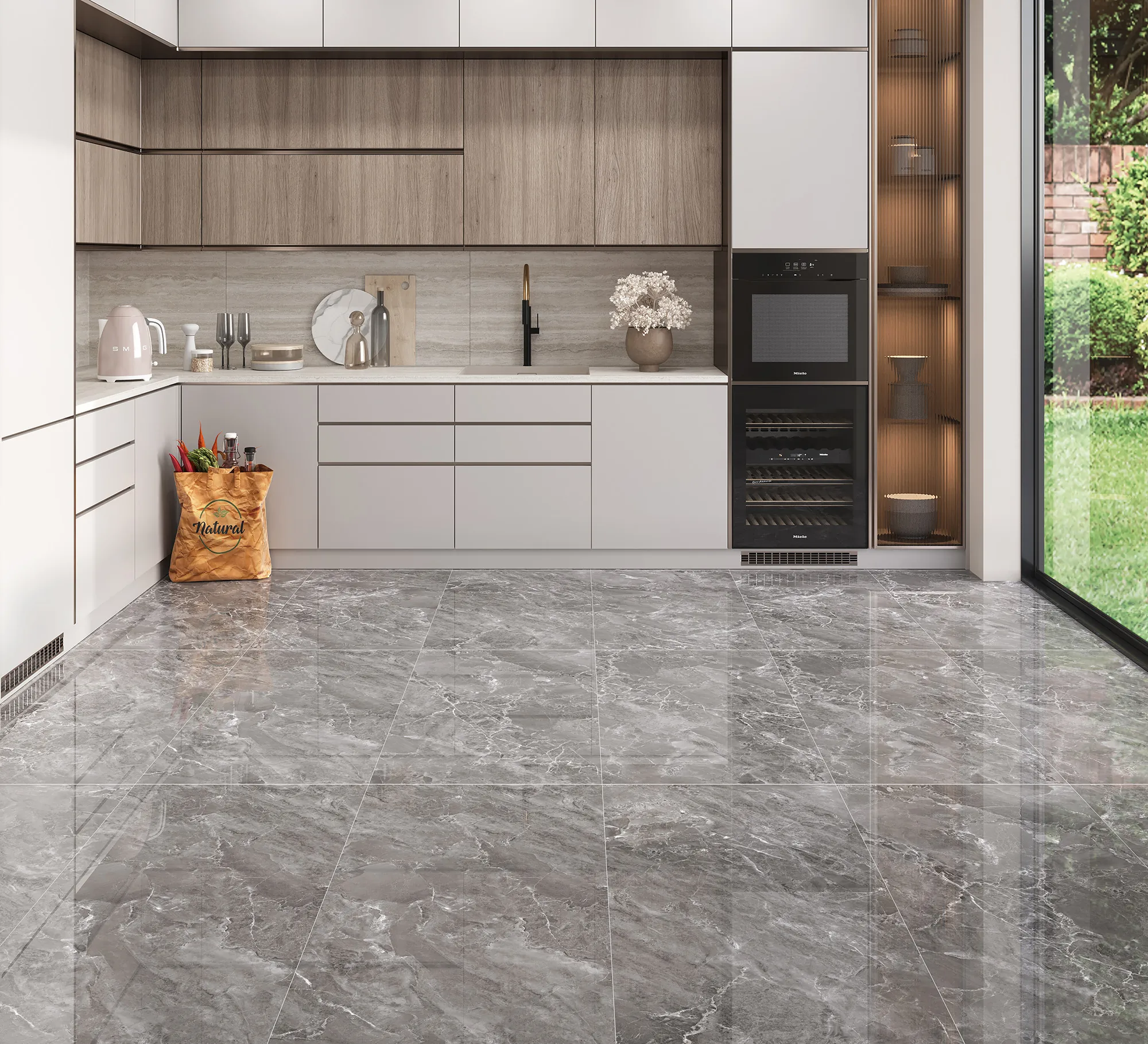 Керамогранит FP1030-A Modena Beige Full Polished 60x120