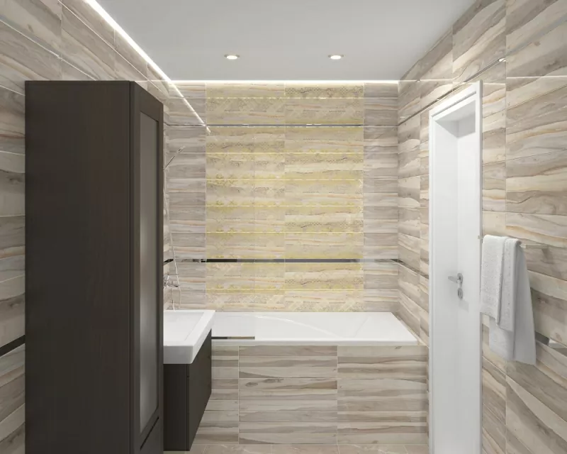 Плитка Декор Grace Fancy серый 20х60