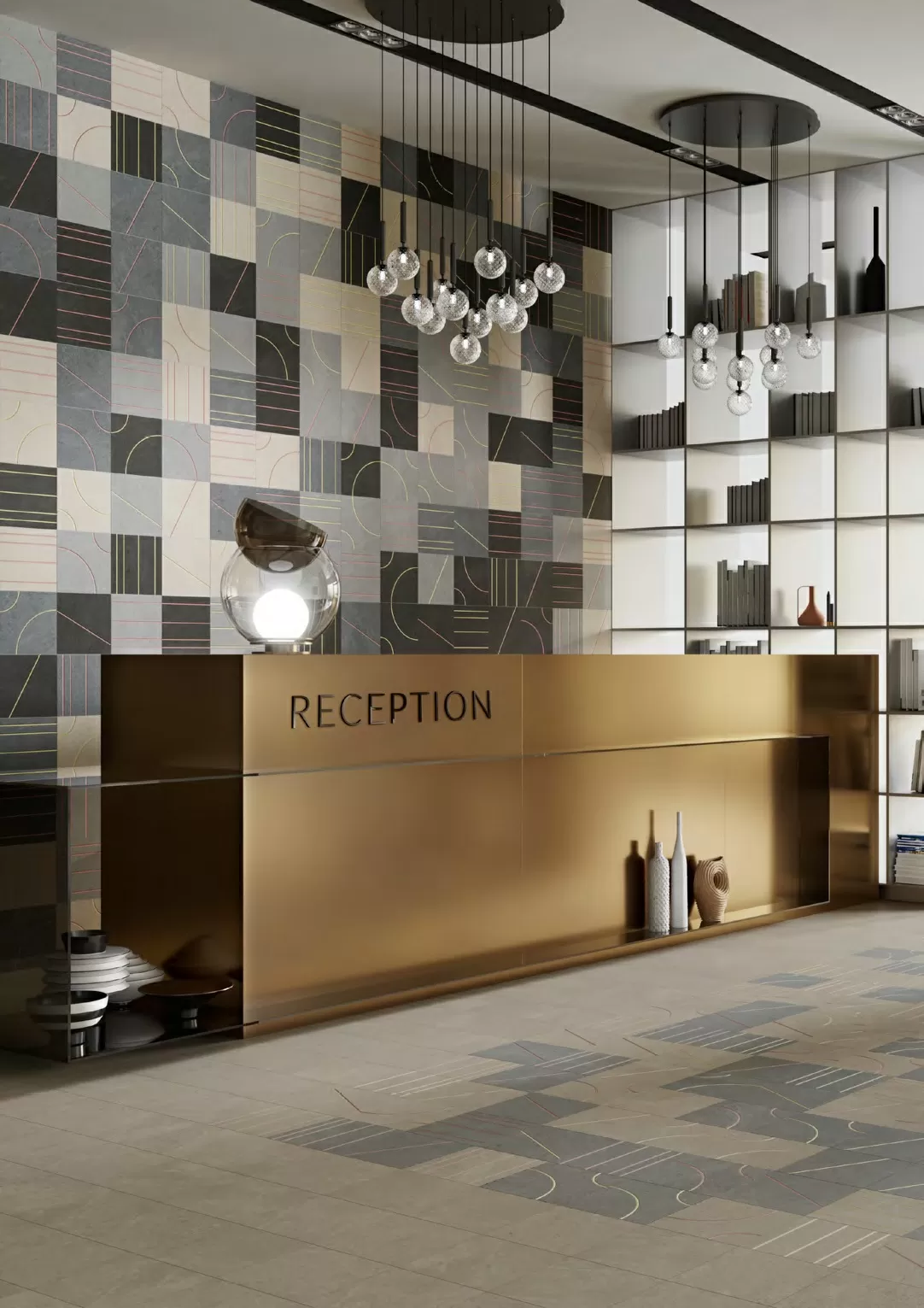 Керамогранит SBD051/SG9355 Декор Матрикс беж светлый 30*30