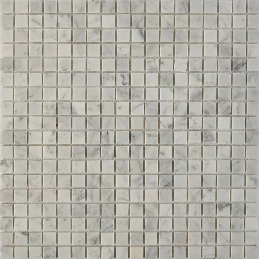 Мозаика PIX241 Bianco carrara из мрамора полированная 15x15 305х305x4