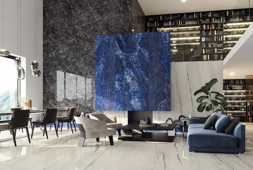 Керамогранит AORY Marvel Grigio Intenso Lappato 75x75