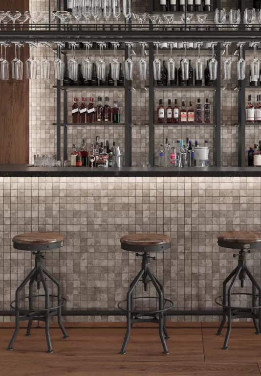 Керамогранит Фальшмозаика EE01 Seed Light Grey Bricks Small Неполированный 29.8x60