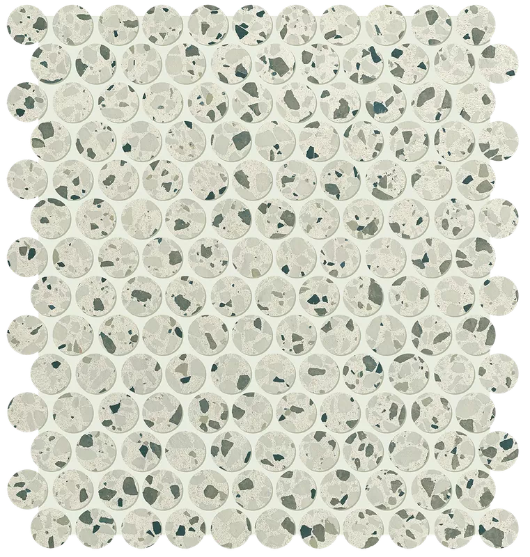 Мозаика fRPC Glim Gemme Salvia Round Mosaico Matt 29,5х32,5