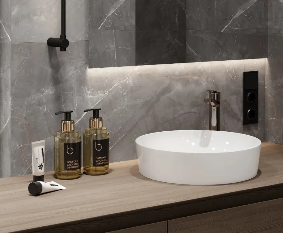 Керамогранит LP6012G0011R Timeless Pearl светло-серый матовый карвинг 59,5х119,1