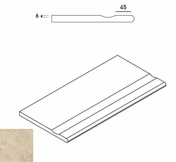 Керамогранит 620090000368 Climb ROPE BORDO SVASATO ROUND 30x60