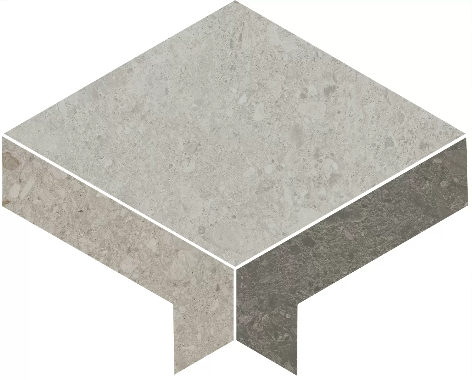 Керамогранит ID171 Декор Чеппо ди Гре 2 наборный матовый обрезной 30x24x0,9