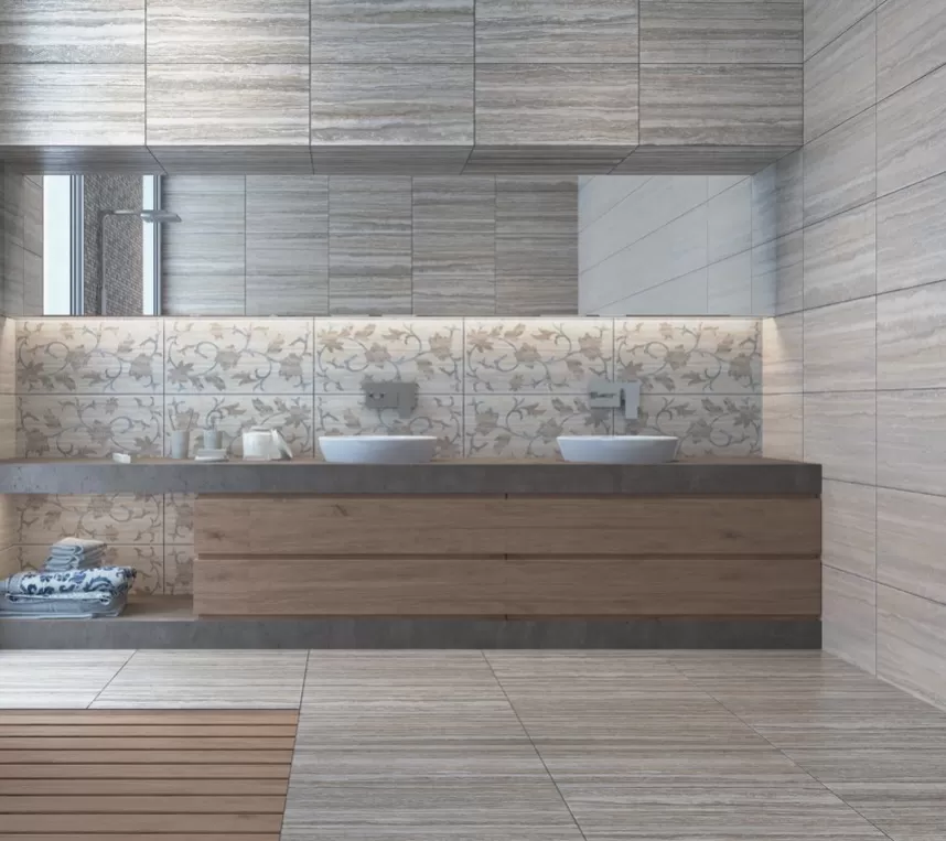 Керамогранит K945639R Travertini Кремовый 7x60