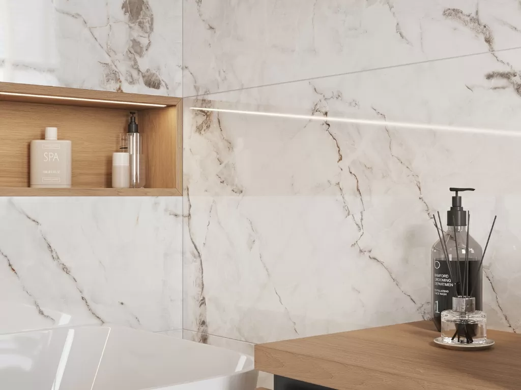 Керамогранит 17420 Crema полированный белый ректификат 60x120