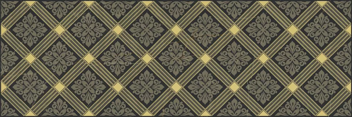 Плитка Royal Декор чёрный 20х60